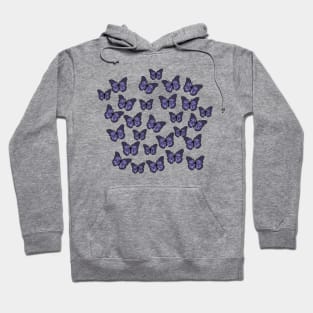 Aesthetic Purple Butterflies Hoodie